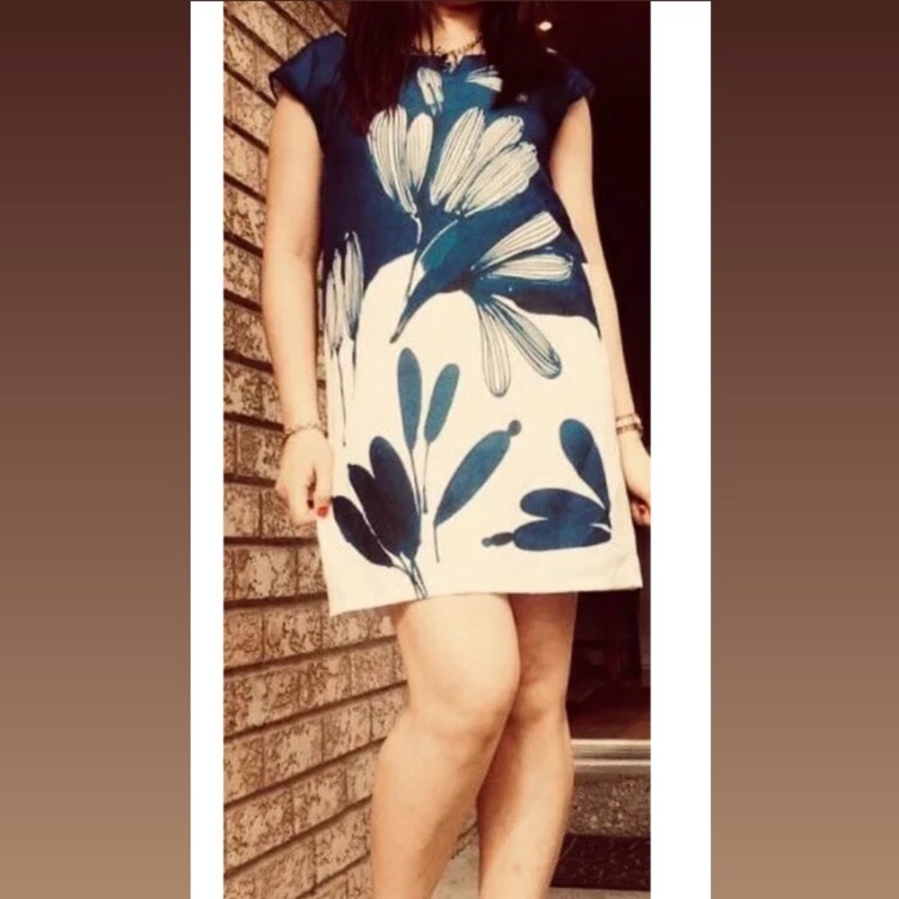 FXJC Woman floral dress Small S A-line